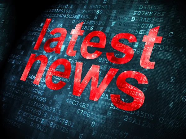 News concept: Latest News on digital background — Stock Photo, Image