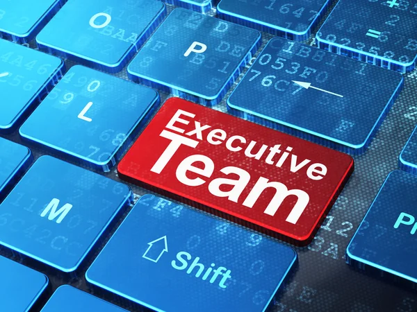 Business concept: Executive Team on computer keyboard background — Stock Photo, Image
