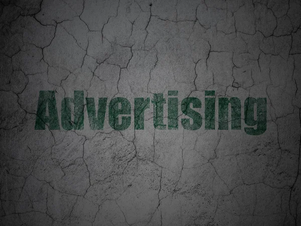 Σύλληψη πωλήσεων: διαφήμιση σε φόντο τοίχο grunge — Φωτογραφία Αρχείου