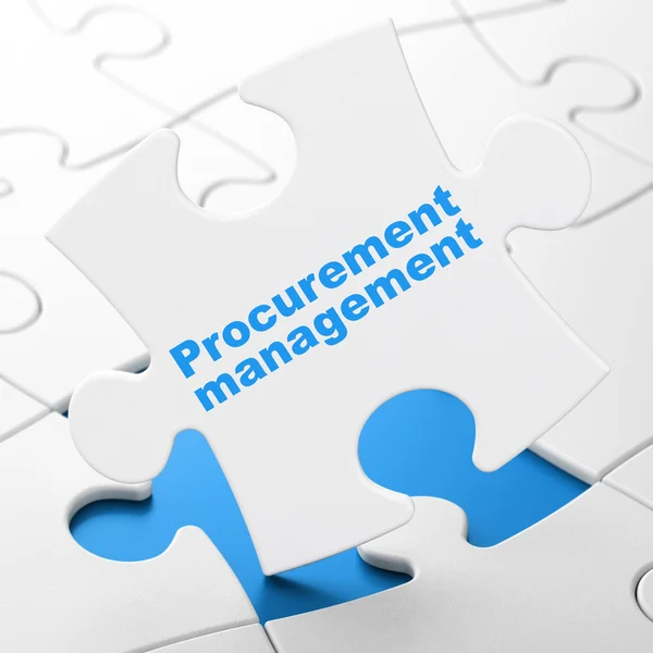 Business concept: Procurement Management on puzzle background — Stock Photo, Image
