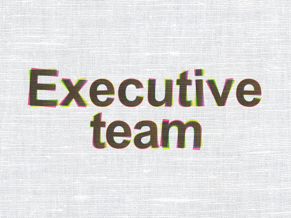 Finance concept: Executive Team on fabric texture background — Stock Photo, Image