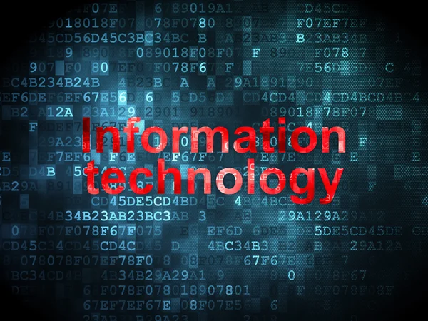 Concepto de información: Tecnología de la información sobre fondo digital — Foto de Stock