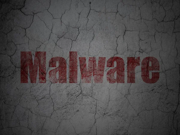 Safety concept: Malware on grunge wall background — Stock Photo, Image