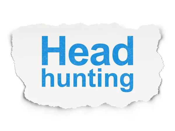 Concepto financiero: Head Hunting sobre fondo de papel —  Fotos de Stock
