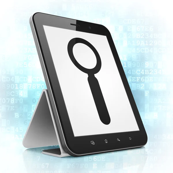 Web design concept: Search on tablet pc computer — Stock Photo, Image