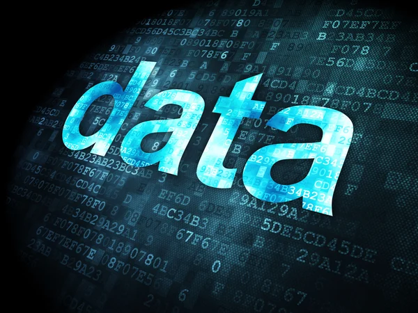 Data koncept: Data på digital bakgrund — Stockfoto