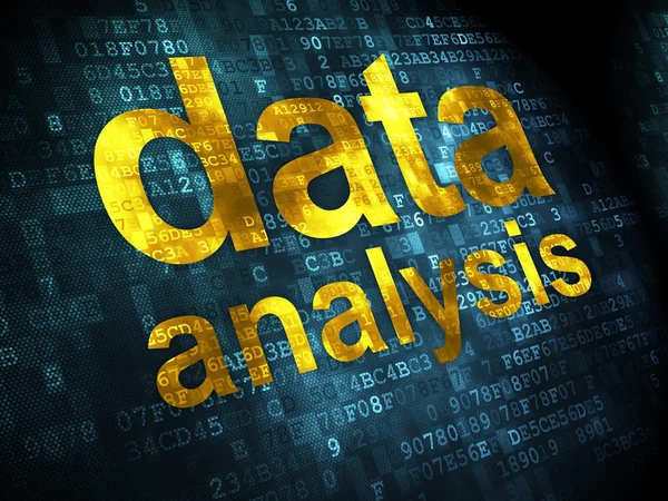 Data koncept: dataanalys på digital bakgrund — Stockfoto