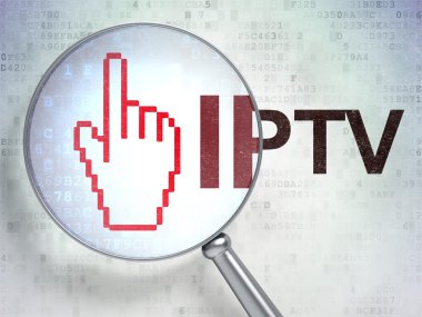 Web Tasarım: fare imleç ve IPTV optik cam