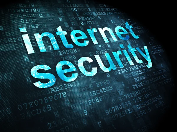 Concepto de protección: Seguridad en Internet sobre fondo digital —  Fotos de Stock