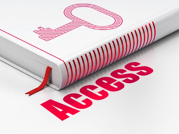 Security concept: book Key, Access on white background — Stock Photo, Image