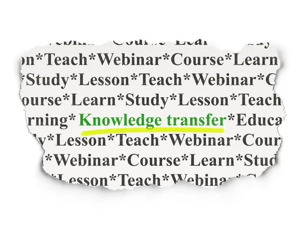 Education concept: Knowledge Transfer on Paper background — Stock Photo, Image