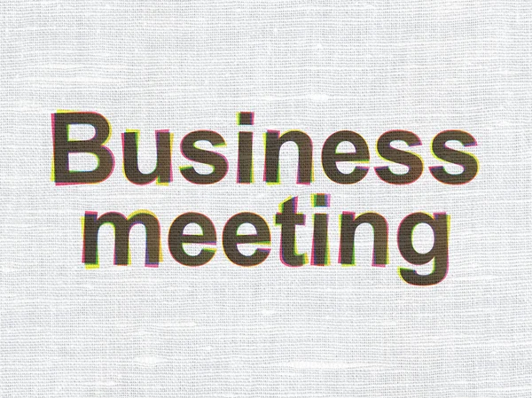 Concetto di finanza: Business Meeting su tessuto texture sfondo — Foto Stock