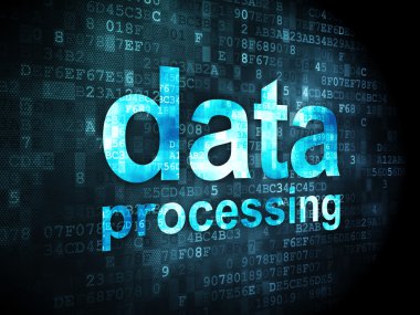 Bilgi kavramı: veri işleme dijital arka plan üzerinde