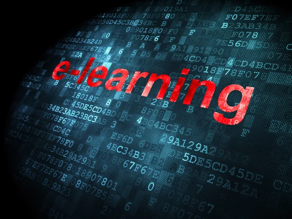 教育理念: デジタル背景に関する E ラーニング — ストック写真