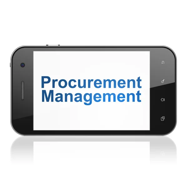 Finance concept: Procurement Management on smartphone — Stock Photo, Image