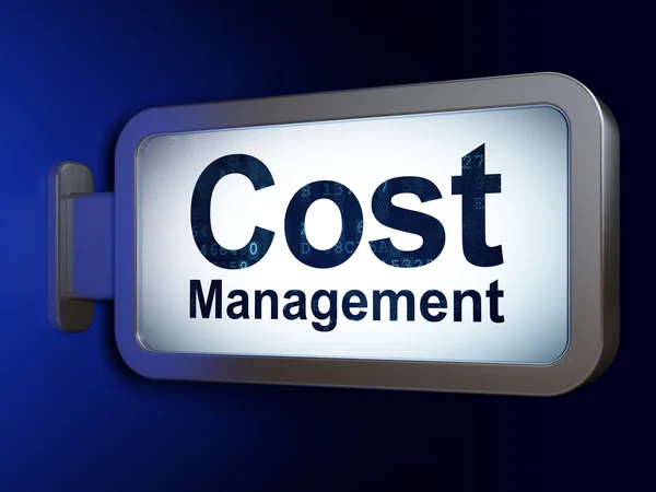 Finance concept: Cost Management on billboard background — Stock Photo, Image