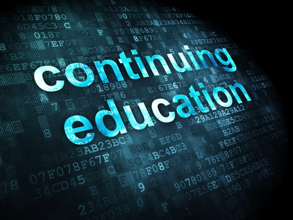 Education concept: Continuing Education on digital background — Stock Photo, Image