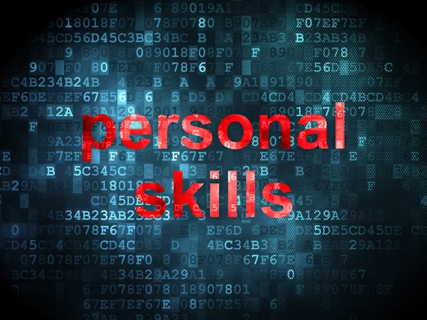 Education concept: Personal Skills on digital background — Stock Photo, Image