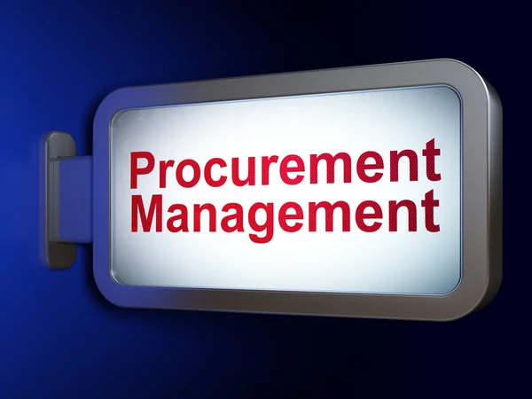 Business concept: Procurement Management on billboard background — Stock Photo, Image