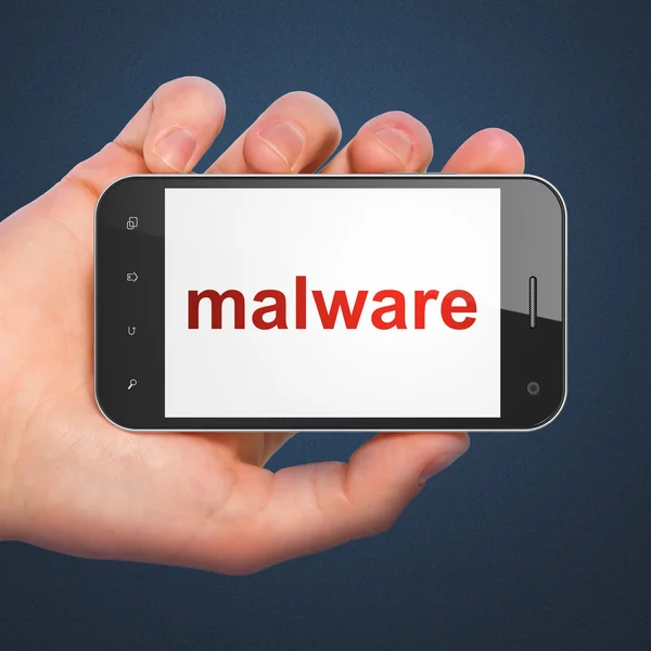Concepto de seguridad: Malware en smartphone — Foto de Stock