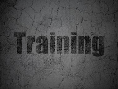 Eğitim kavramı: grunge duvar zemin üzerine eğitim