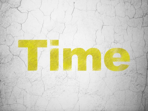 Timeline concept: Time on wall background — Stock Photo, Image