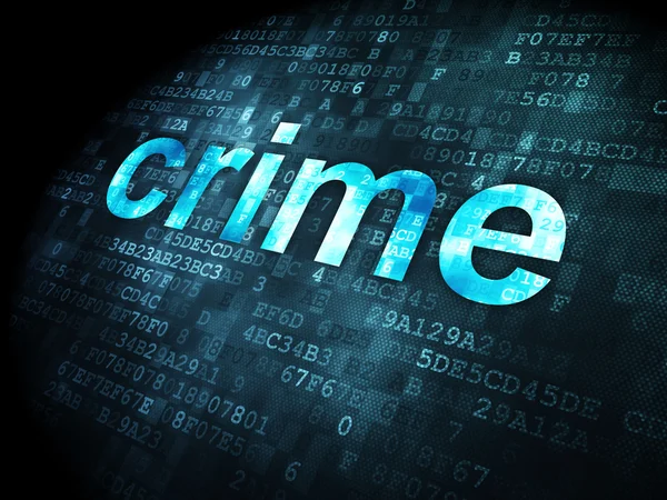 Privacy concept: Crime on digital background — Stock Photo, Image