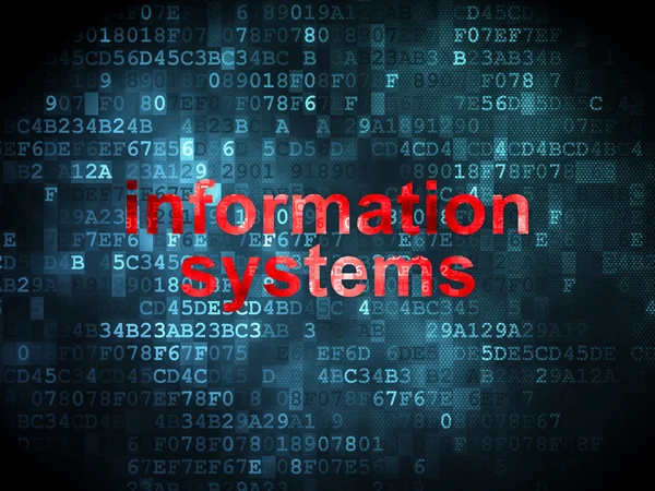 Концепция информации: Информационные системы на цифровом фоне — стоковое фото