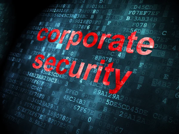 Sicherheitskonzept: Unternehmenssicherheit auf digitalem Hintergrund — Stockfoto