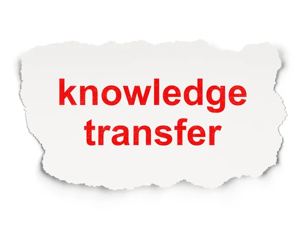 Concetto di istruzione: trasferimento di conoscenze su supporto cartaceo — Foto Stock