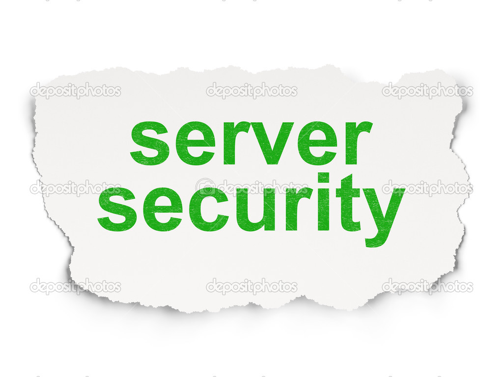 Security concept: Server Security on Paper background