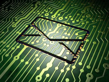 iş kavramı: levhasının arka plan üzerinde e-posta