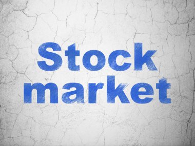 concetto di finanza: Borsa sullo sfondo della parete