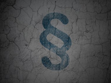 pojęcie prawa: akapit na ścianie tło grunge