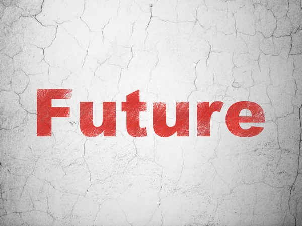 Concetto temporale: Futuro sullo sfondo della parete — Foto Stock