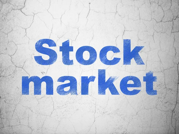 Finance concept: Stock Market on wall background — Stock Photo, Image