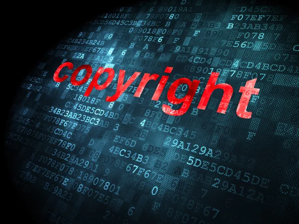 Law concept: Copyright on digital background — Stock Photo, Image