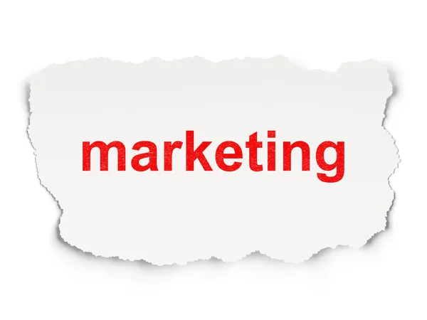 Concepto de marketing: Marketing sobre fondo de papel — Foto de Stock