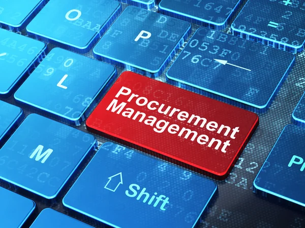 Business concept: Procurement Management on computer keyboard background — Stock Photo, Image