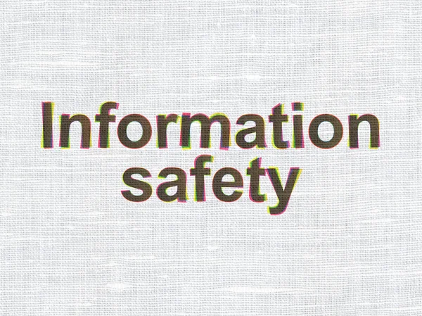 Privacy concept: Information Safety on fabric texture background — Stock Photo, Image
