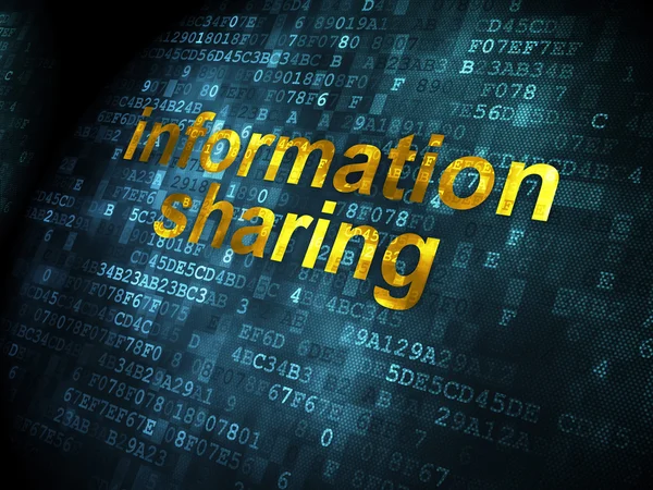Data koncept: Information Sharing på digital bakgrund — Stockfoto