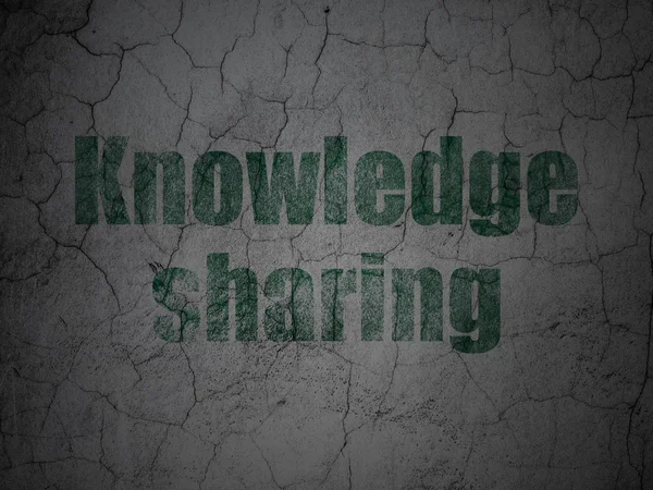 Education concept: Knowledge Sharing on grunge wall background — Stock Photo, Image