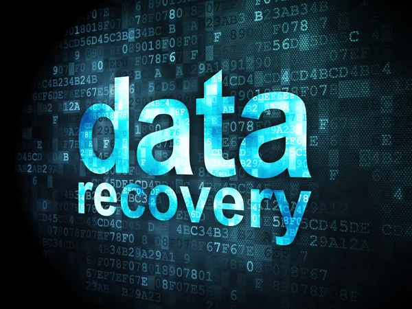 Concepto de información: recuperación de datos sobre fondo digital —  Fotos de Stock