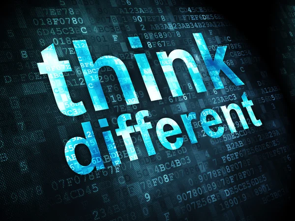 Education concept: Think Different on digital background — Stock Photo, Image