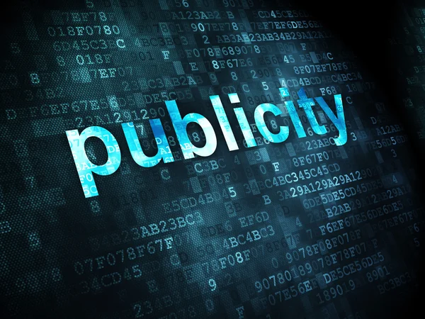 Marketing concept: Publicity on digital background — Stock Photo, Image