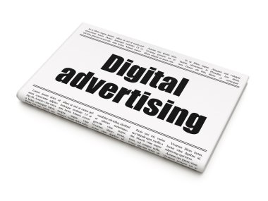 reklam kavramı: gazete manşet dijital reklam