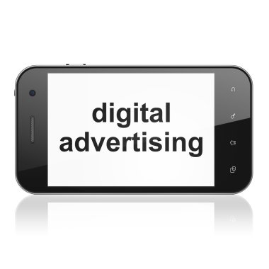 pazarlama kavramı: dijital reklam Smartphone