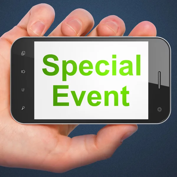 Concepto de negocio: Evento especial en smartphone —  Fotos de Stock