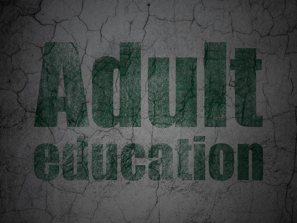 Education concept: Adult Education on grunge wall background — Stock Photo, Image