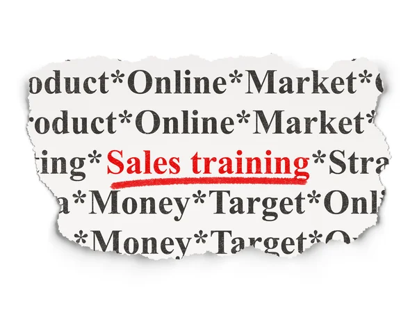 Marketing concept: Sales Training on Paper background — Stock Photo, Image